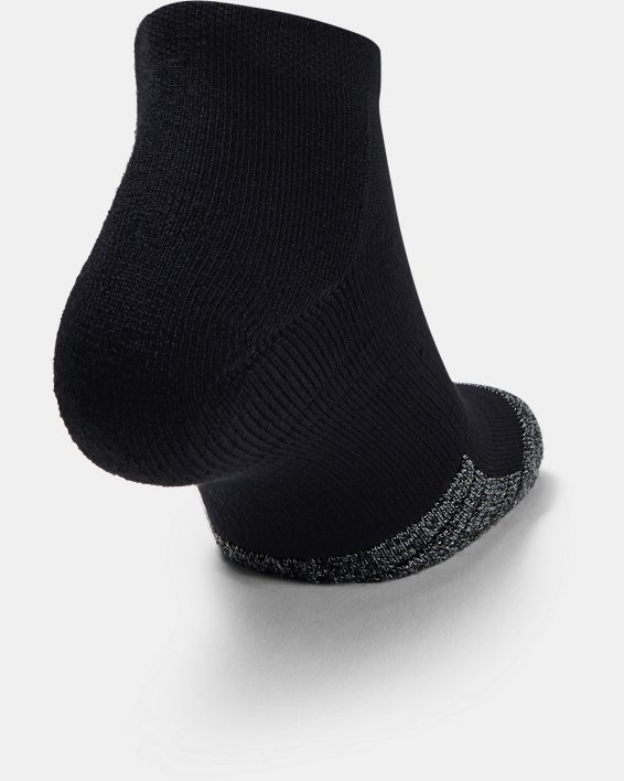 ถุงเท้า HeatGear® Lo Cut สำหรับผู้ใหญ่ แพ็ก 3 คู่, Black, pdpMainDesktop image number 3